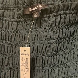 Madewell lucie bubble-sleeve smocked top